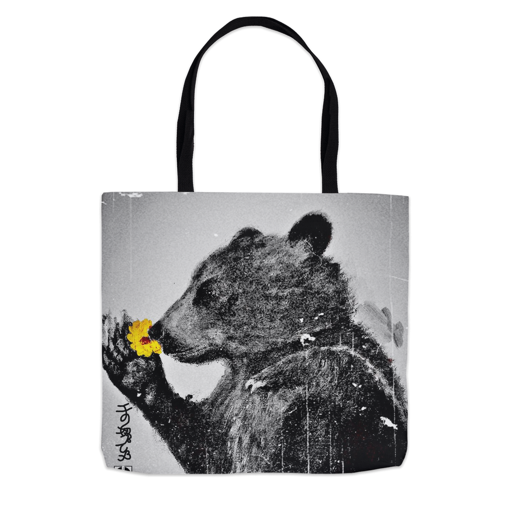 The Old Dreamy Bear Tote Bags