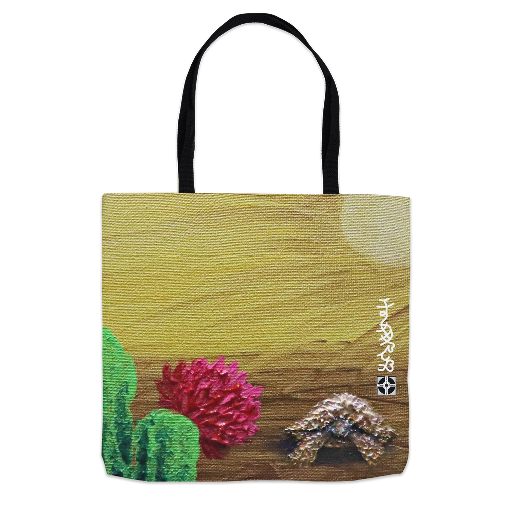 Desert Pearly Tortoise Tote Bags